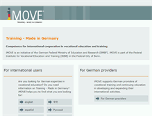 Tablet Screenshot of imove-germany.de